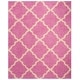preview thumbnail 28 of 162, SAFAVIEH Dallas Shag Giusy Trellis 1.5-inch Thick Rug 10' x 14' - Pink/Ivory - Rectangle