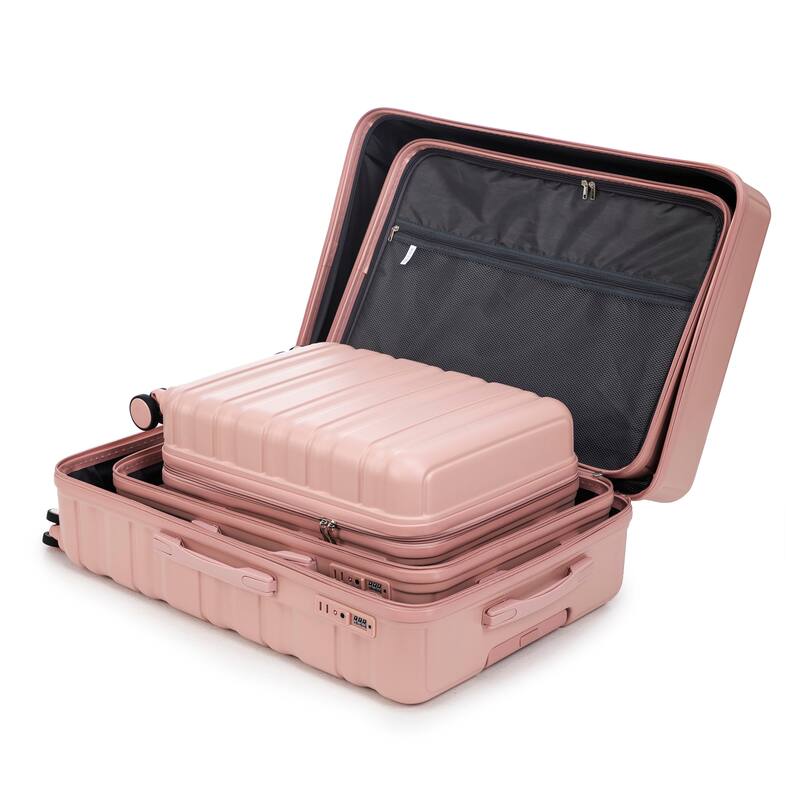 Fashion Luggage Lightweight Luggage, 3-Piece Set with Universal Wheels and Telescopic Handle, for Boarding and Travel