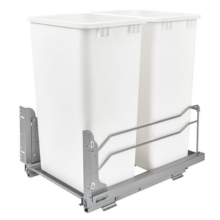 Rev-A-Shelf Double Pull Out Trash Can 50 Qt with Soft-Close, 53WC ...