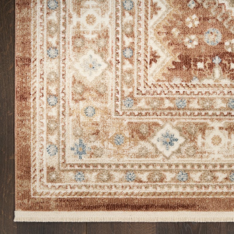Nourison Pardis Indoor only Brown Persian Area Rug