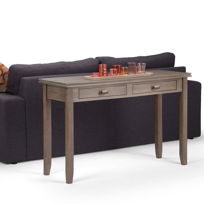 WYNDENHALL Stratford SOLID WOOD 46 inch Wide Transitional Console Sofa Table - 45.9 Inches wide