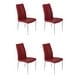 preview thumbnail 4 of 20, Somette Alyssa Side Chair with Chrome Legs (Set of 4)