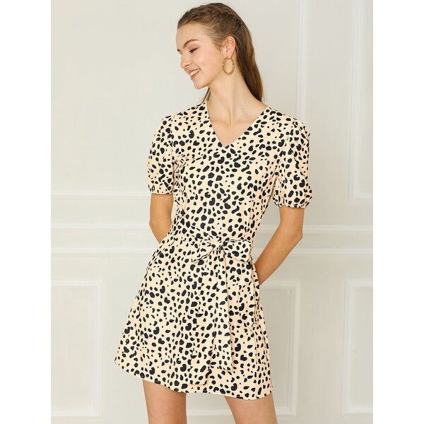 leopard a line dress