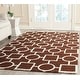 preview thumbnail 5 of 82, SAFAVIEH Handmade Cambridge Tula Modern Moroccan Wool Rug 3' x 5' - Dark Brown/Ivory - Rectangle
