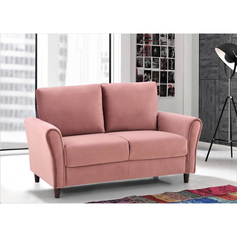 Corel Velvet Living Room Set- Sofa and Loveseat