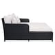 preview thumbnail 44 of 59, SAFAVIEH Outdoor Cadeo Wicker Daybed with Pillows and Cushions