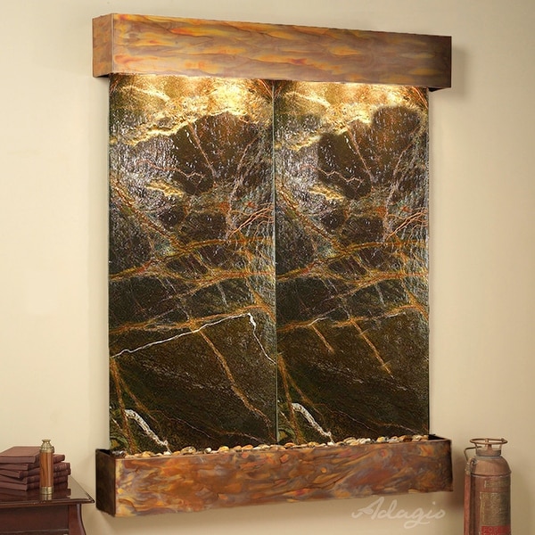 Adagio Majestic River Fountain - Square - Rustic Copper - Choose Options