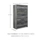 preview thumbnail 7 of 18, Signature Design by Ashley Baystorm Gray Dresser