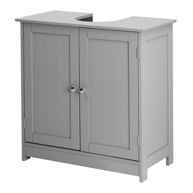 Modern Pedestal Under Sink Storage Bathroom Vanity Cabinet