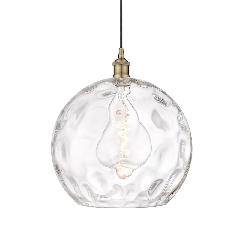 Innovations Lighting 616-1P-16-13 Athens Pendant Athens 13" Wide - Antique Brass / Clear Water Glass