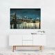 New York City Bright City Lights Blue I Abstract Art Print/Poster - Bed ...