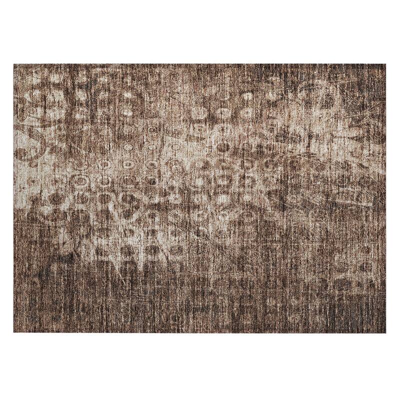 Machine Washable Indoor/ Outdoor Chantille Abstract Modern Rug