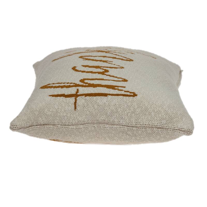 Parkland Collection Gold_Thankful Transitional Beige Throw Pillow