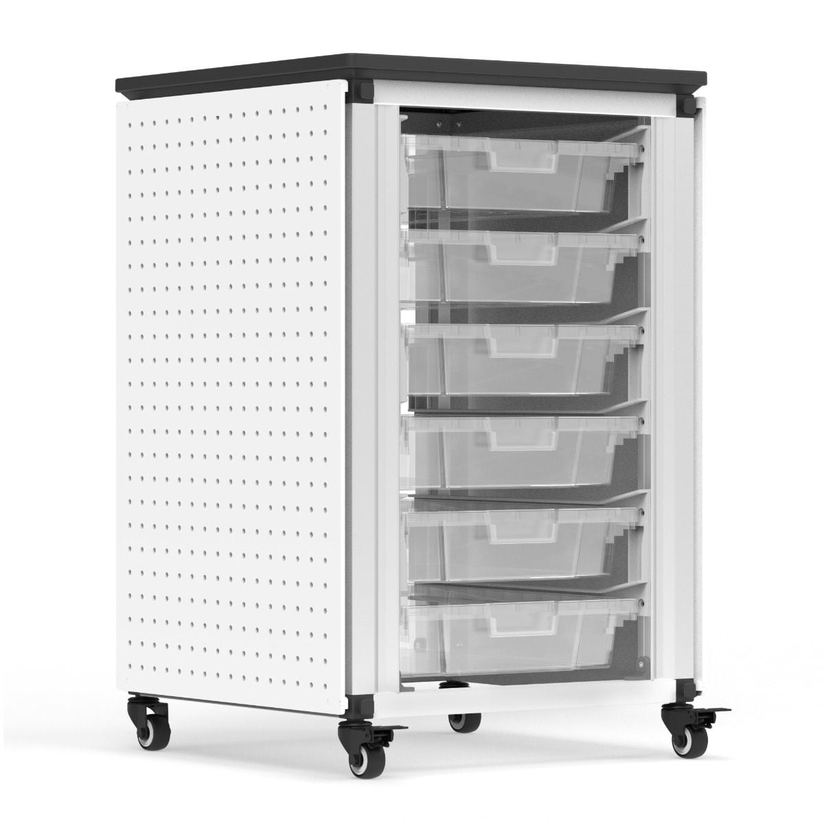 Modular Classroom Storage Cabinet - Single module with 6 small