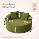 preview thumbnail 8 of 7, XIZZI Modern Round Plush Lounge Sofa with Cushions