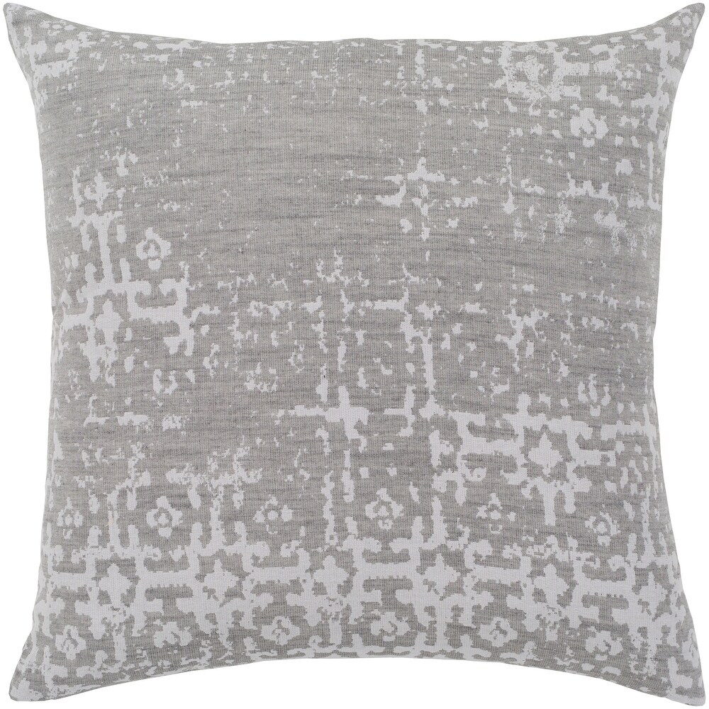 grey and white pillow covers