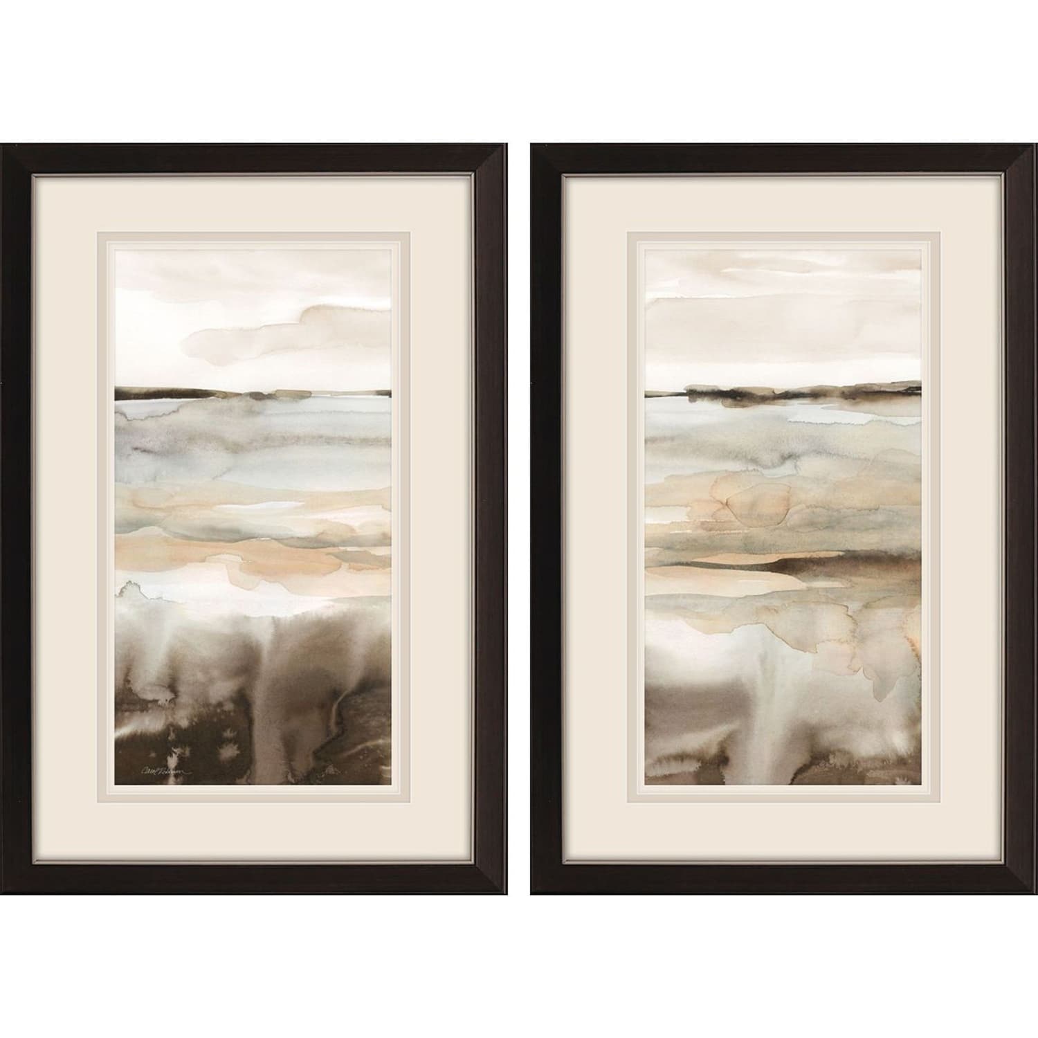 Classic Field S/2 Framed Art Under Glass