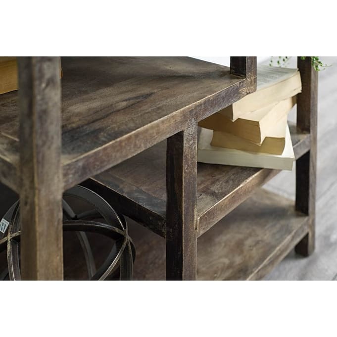HomeRoots 22" Brown Solid Wood Square End Table - 22' X '21.9' X '22