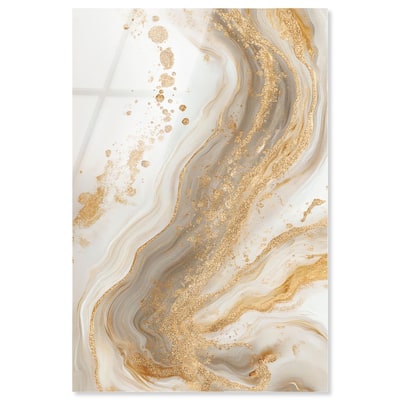 Gold Vein Acrylic by Art Remedy, Ready to Hang