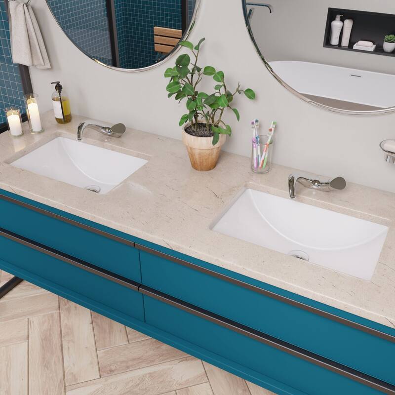 Eago 22" Undermount Bathroom Sink with Overflow
