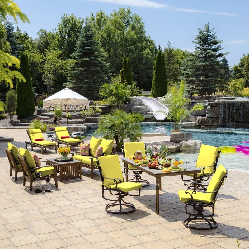 ARDEN Leala Texture Outdoor Chaise Lounge Cushion