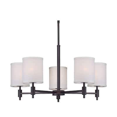 Forte Lighting 5 Light 25" Wide Chandelier