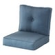 preview thumbnail 71 of 74, Sunbrella 2-Piece Premium Deep Seat Outdoor Cushion Set Spectrum Denim