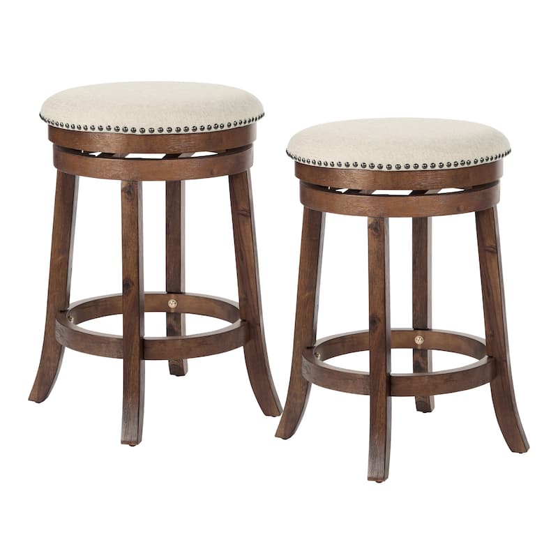 OSP Home Furnishings Metro Backless Swivel Stool (Set of 2)