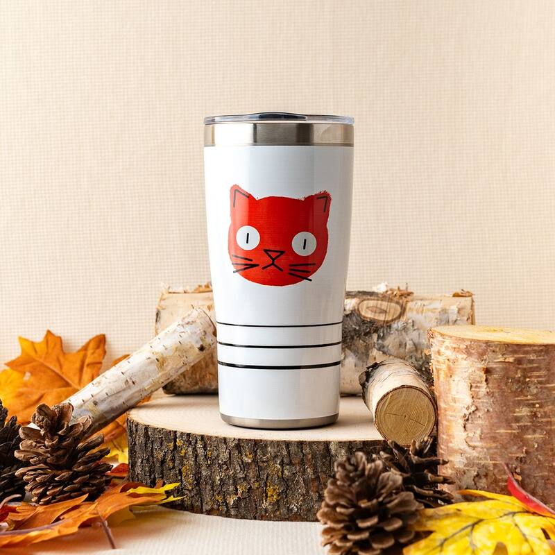 Tervis Traveler Pet Face Triple Walled Insulated Travel Tumbler, Kitty
