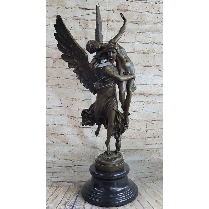 Gloria Victis Angel Bronze Statue Sculpture Figure Art By Mercie 26 Inches X 12 Inches