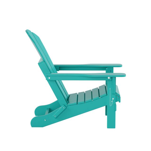 Laguna Folding Poly Eco-Friendly All Weather Outdoor Adirondack Chair