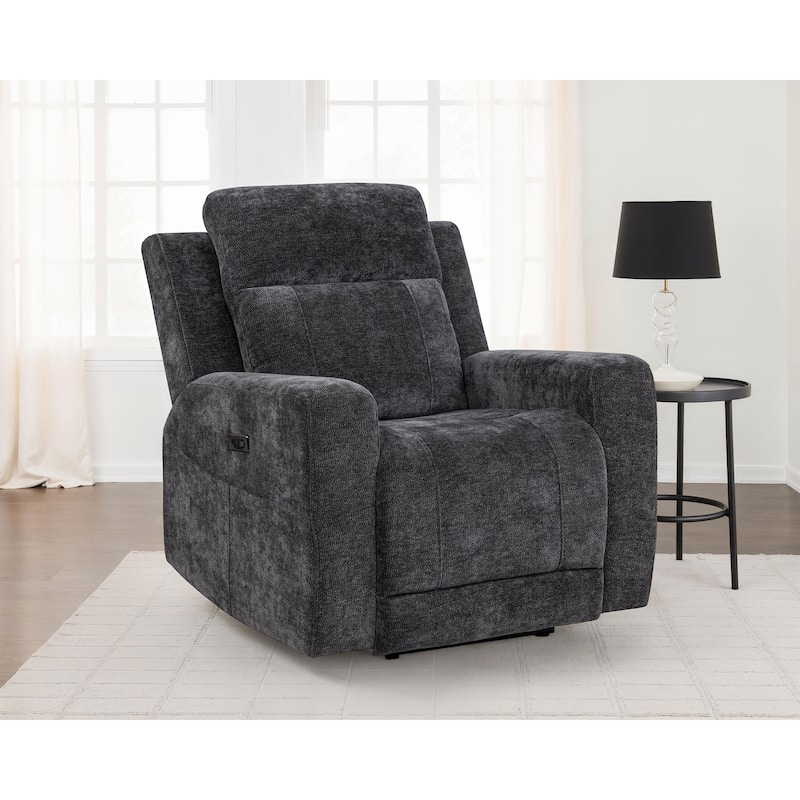 Kennett Chenille Upholstered Power Recliner Chair