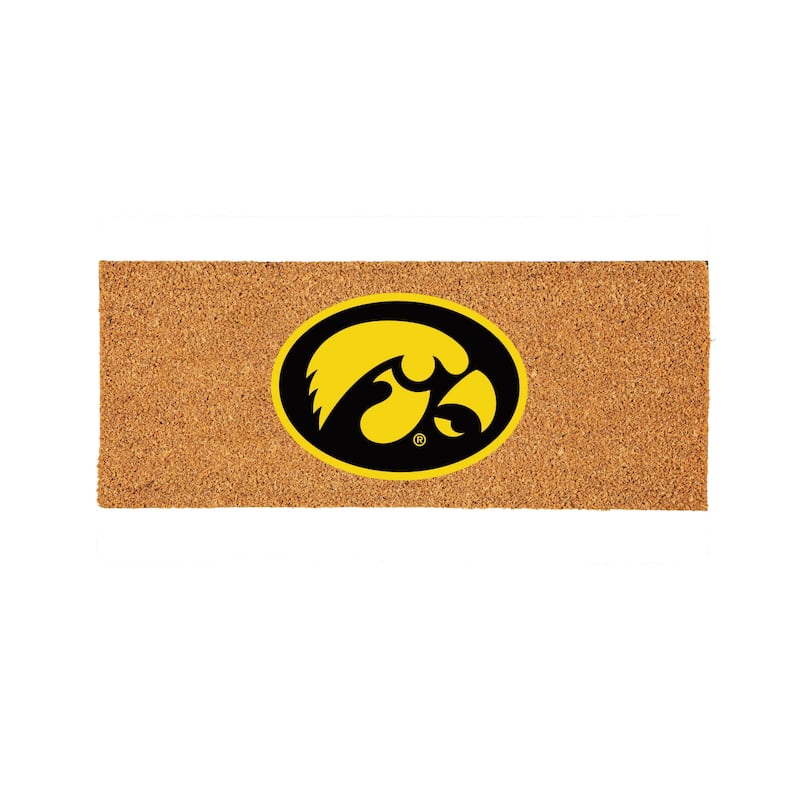 University of Iowa Full Color Indoor/Outdoor Coir Mat