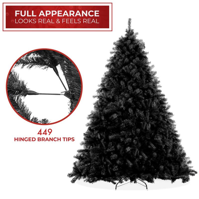 45ft Black Spruce Artificial Holiday Christmas Tree with Metal Stand - 4.5 ft