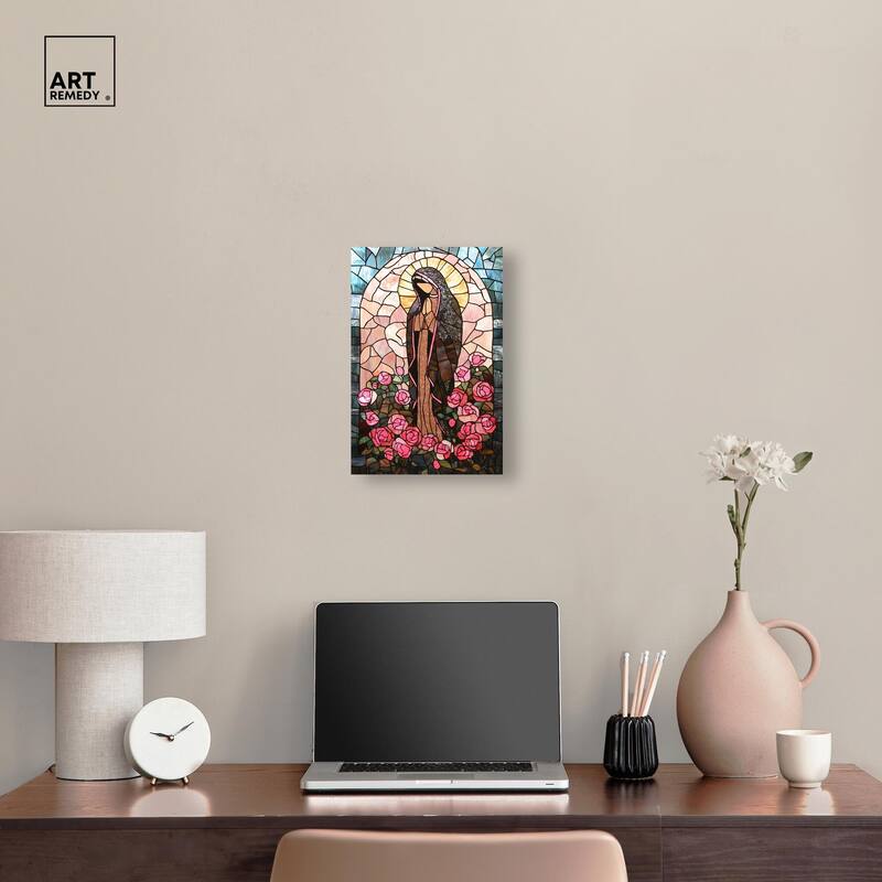 Glass Rosarium Guardian Canvas by Art Remedy, Gallery Wrapped