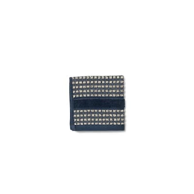 JUNA Check Towels, Dark Blue/Sand