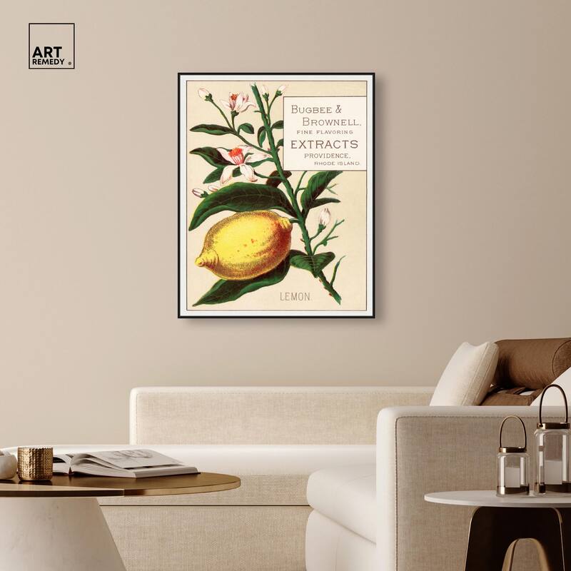 Lemon Canvas by Art Remedy