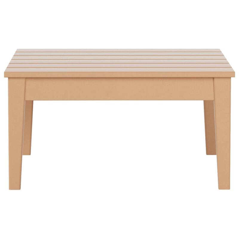 Polytrends Shoreside HDPE Eco-Friendly All Weather Square Modern 32" Conversation Table