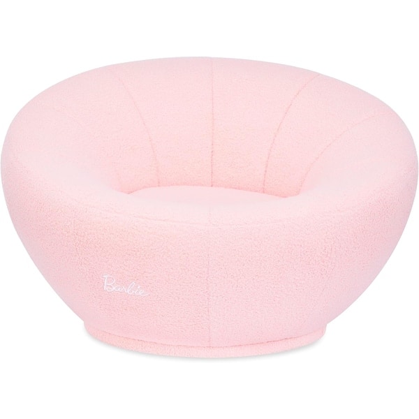 slide 2 of 6, Evolur Barbie I'm Unstoppable Kid's Couch in Pink