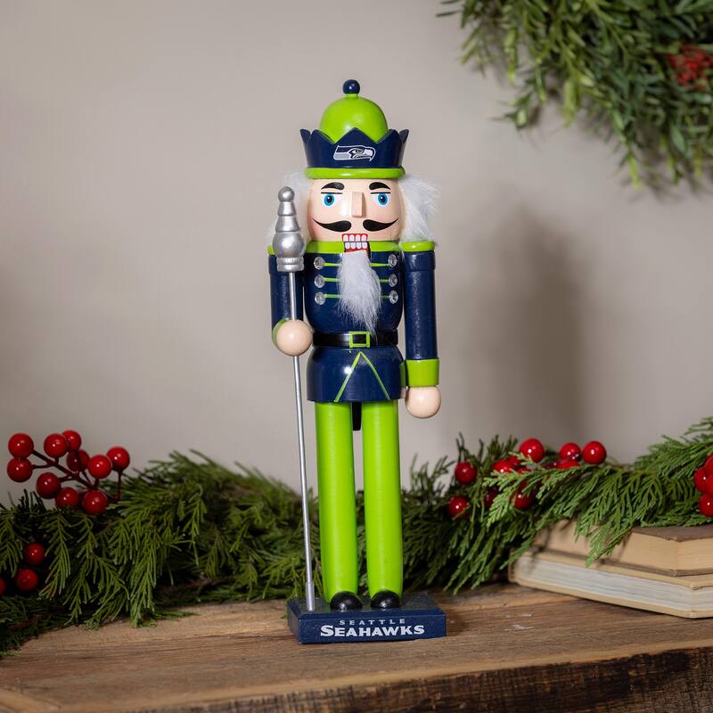 Nutcracker Statue, Seattle Seahawks - 4.92''W x 4.53''H x 13.78