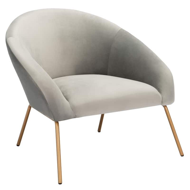SAFAVIEH Made Glam Velvet Accent Chair - 32.3" W x 29.5" L x 30" H - 32Wx30Dx30H
