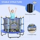 preview thumbnail 3 of 5, Trampoline with Safety Enclosure & Ball Pit for Indoor or Outdoor Use