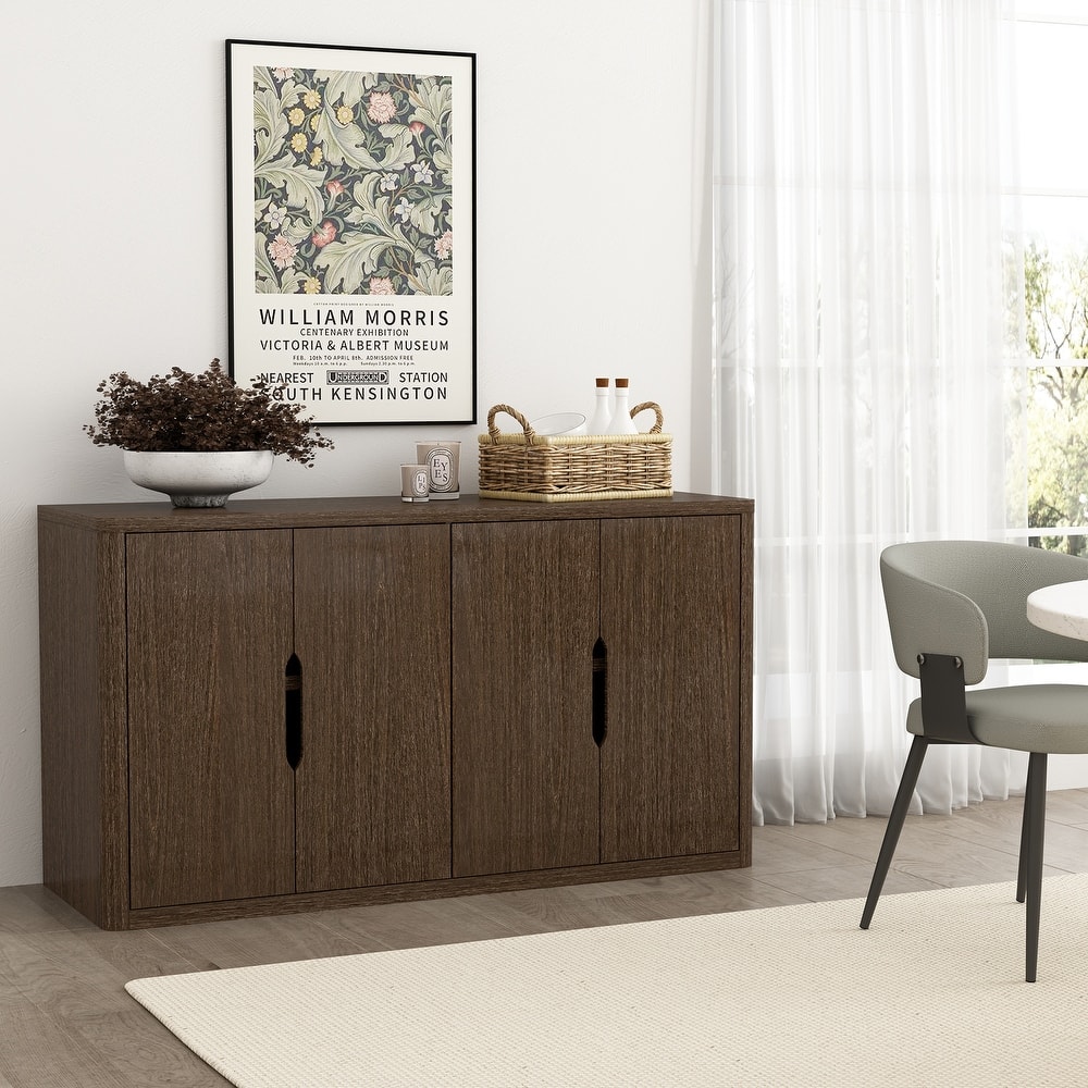 Manhattan Comfort Rivington Modern 4 Shelf Sideboard
