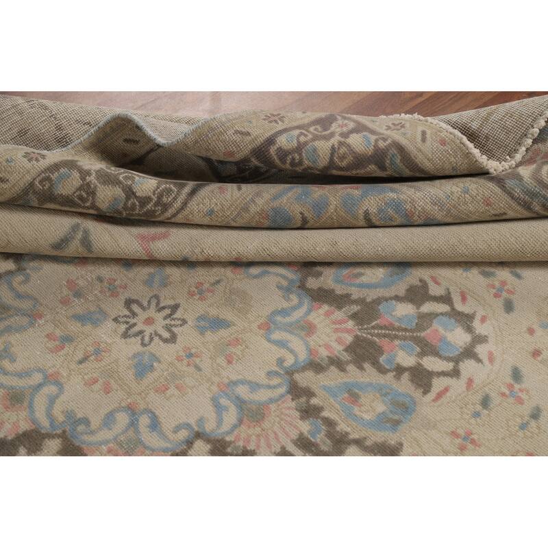 Floral Tabriz Persian Area Rug Handmade Traditional Wool Carpet - 8'3"x 10'10"