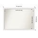 preview thumbnail 36 of 190, Wall Mirror Choose Your Custom Size - Extra Large, Blanco White Wood Outer Size: 45 x 32 in