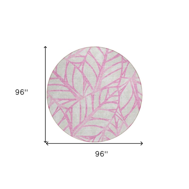 HomeRoots Floral Transitional Rectangle Outdoor Rug