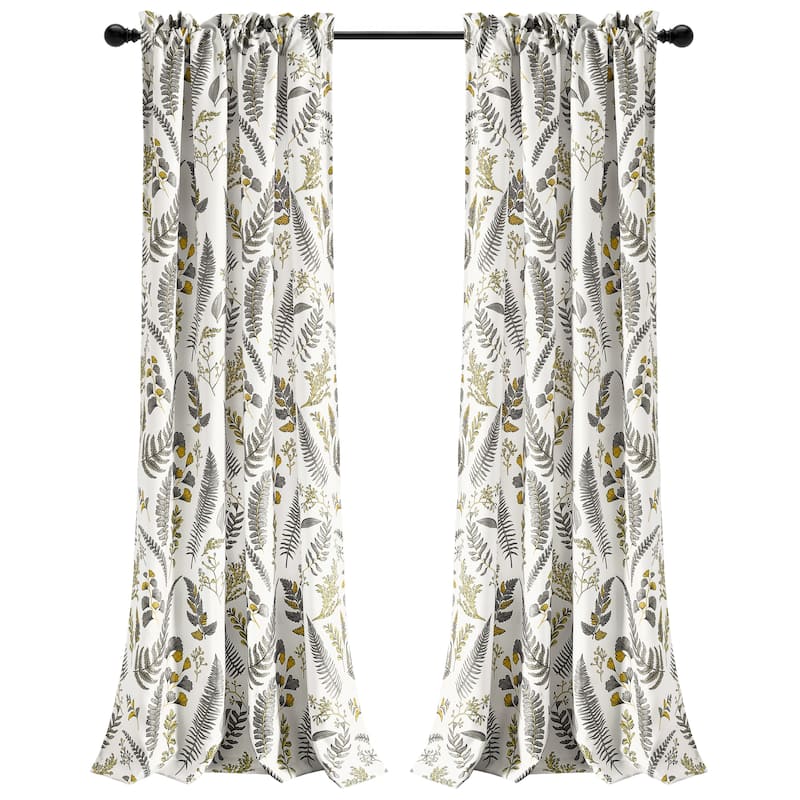 Lush Decor Devonia Allover Light Filtering Window Curtain Panel Pair