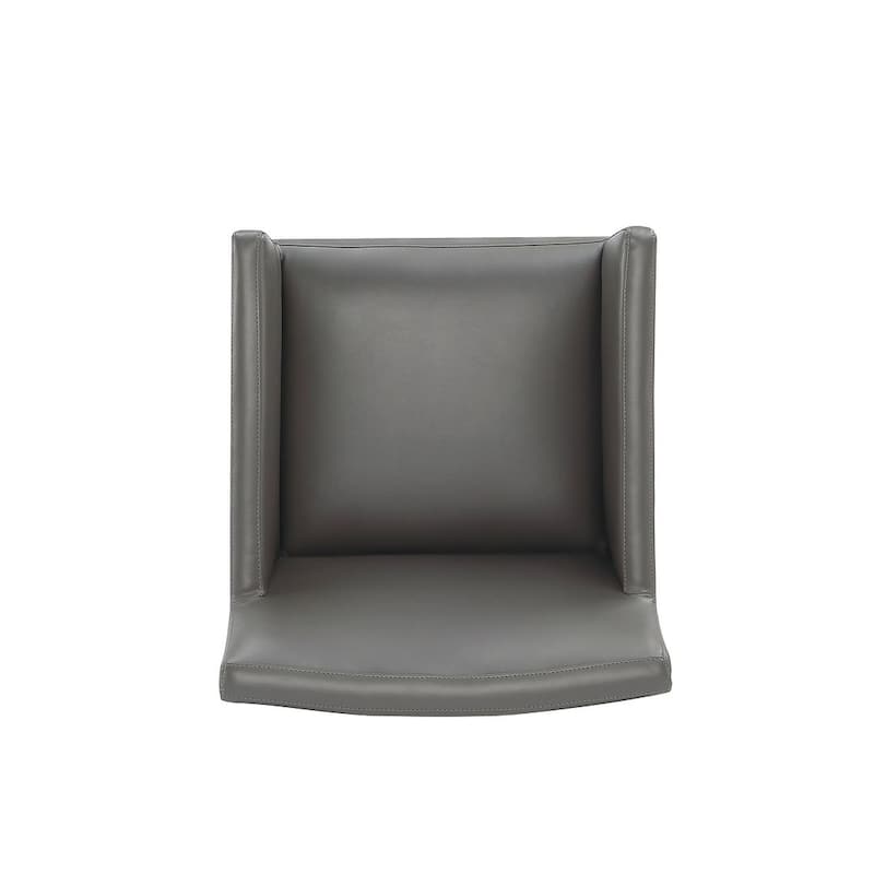Manhattan Comfort Anna Modern Square Faux Leather Dining Armchair