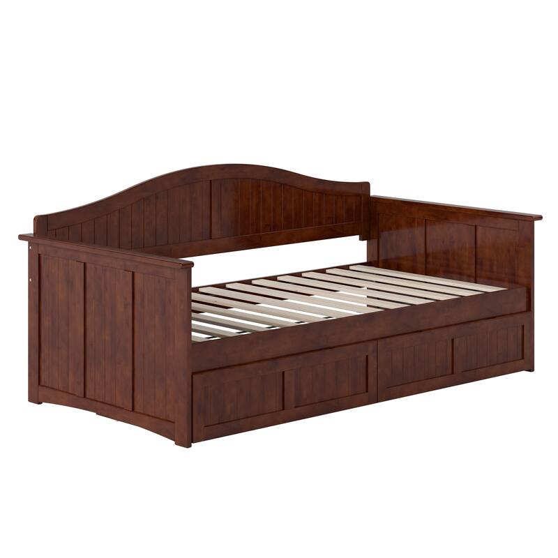 Nantucket Twin Wood Daybed with Set of 2 Drawers