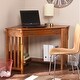 preview thumbnail 1 of 9, Porch & Den Crescent Mission-style Corner Desk